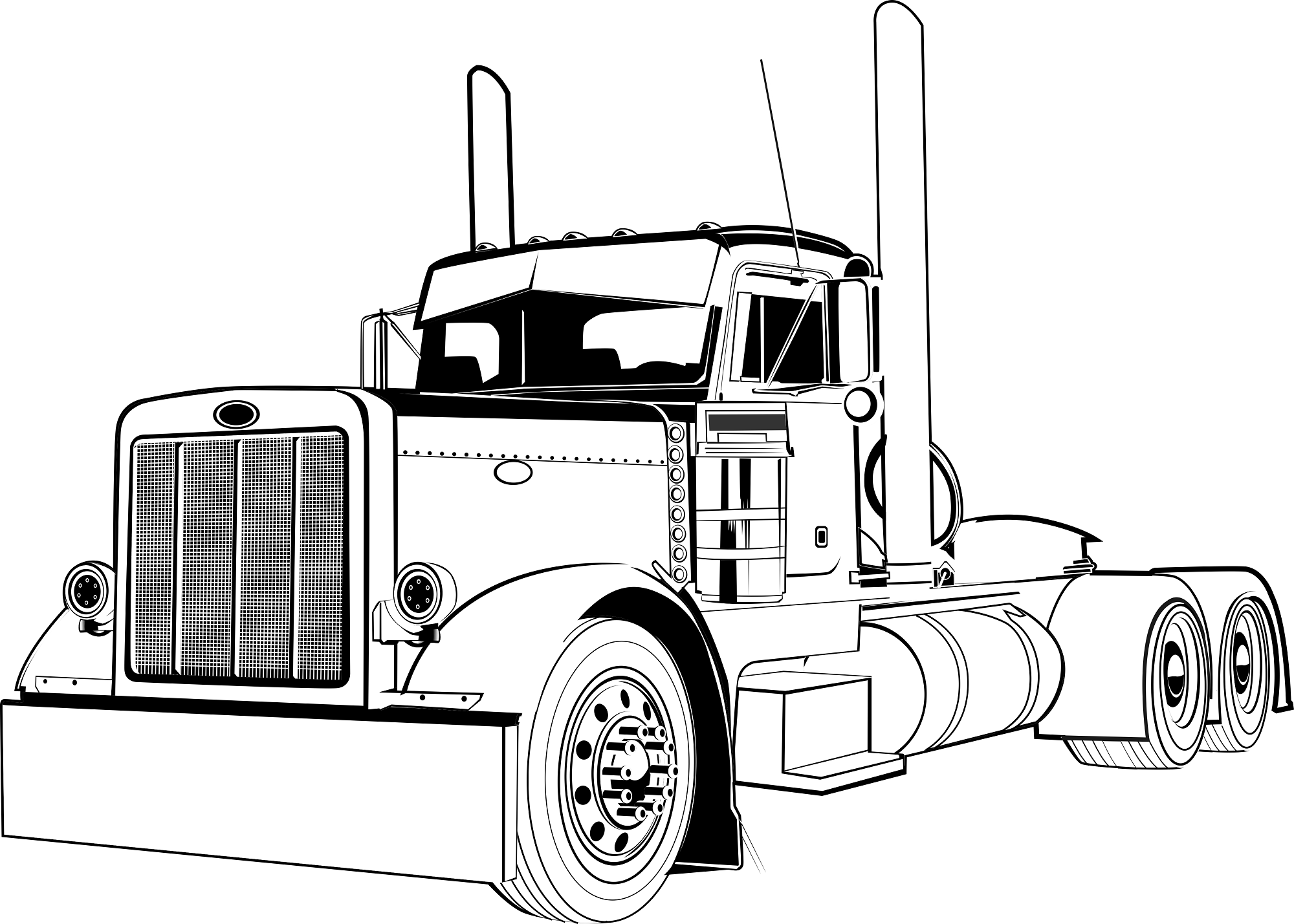 Line Art Vehicle Design (digital files alone - no background or merchandise)